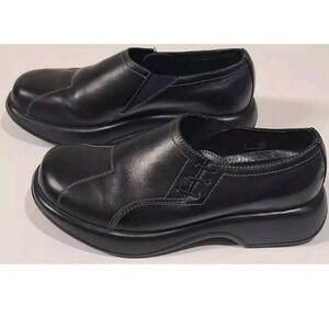 Dansko Chunky Heel Slip‎ On Clog Work Professional Nursing Shoe Black EU 42